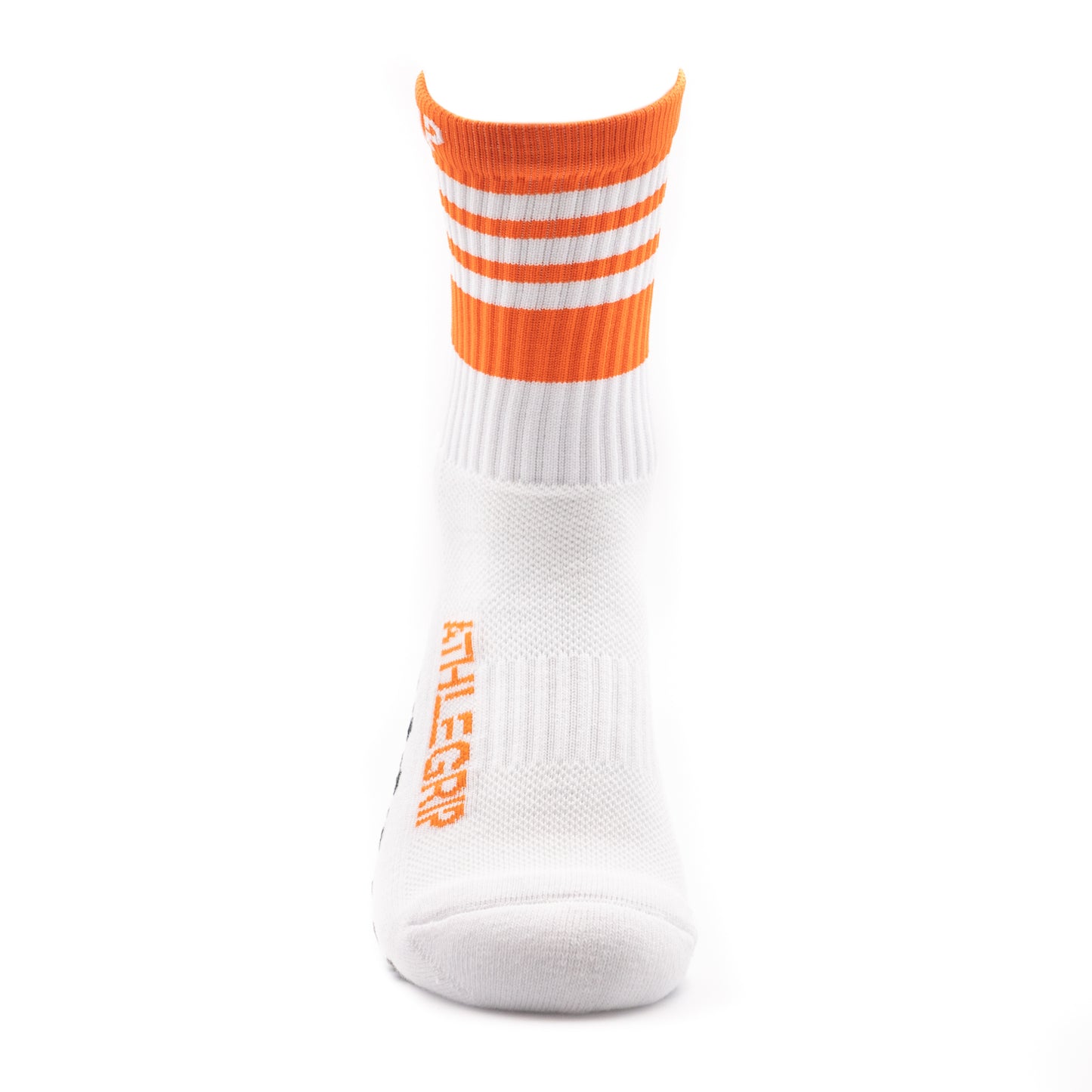 Orange and White Grip Socks