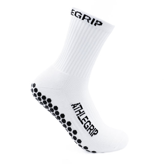 Full White Grip Socks