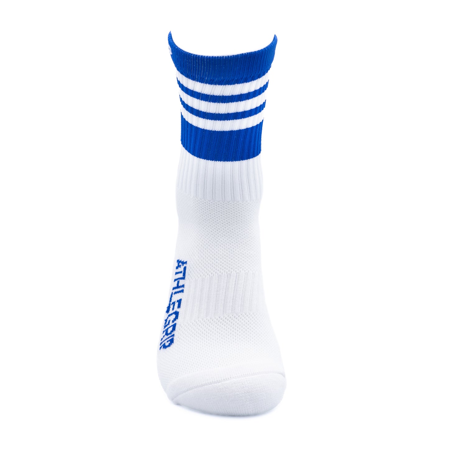 Blue and White Grip Socks