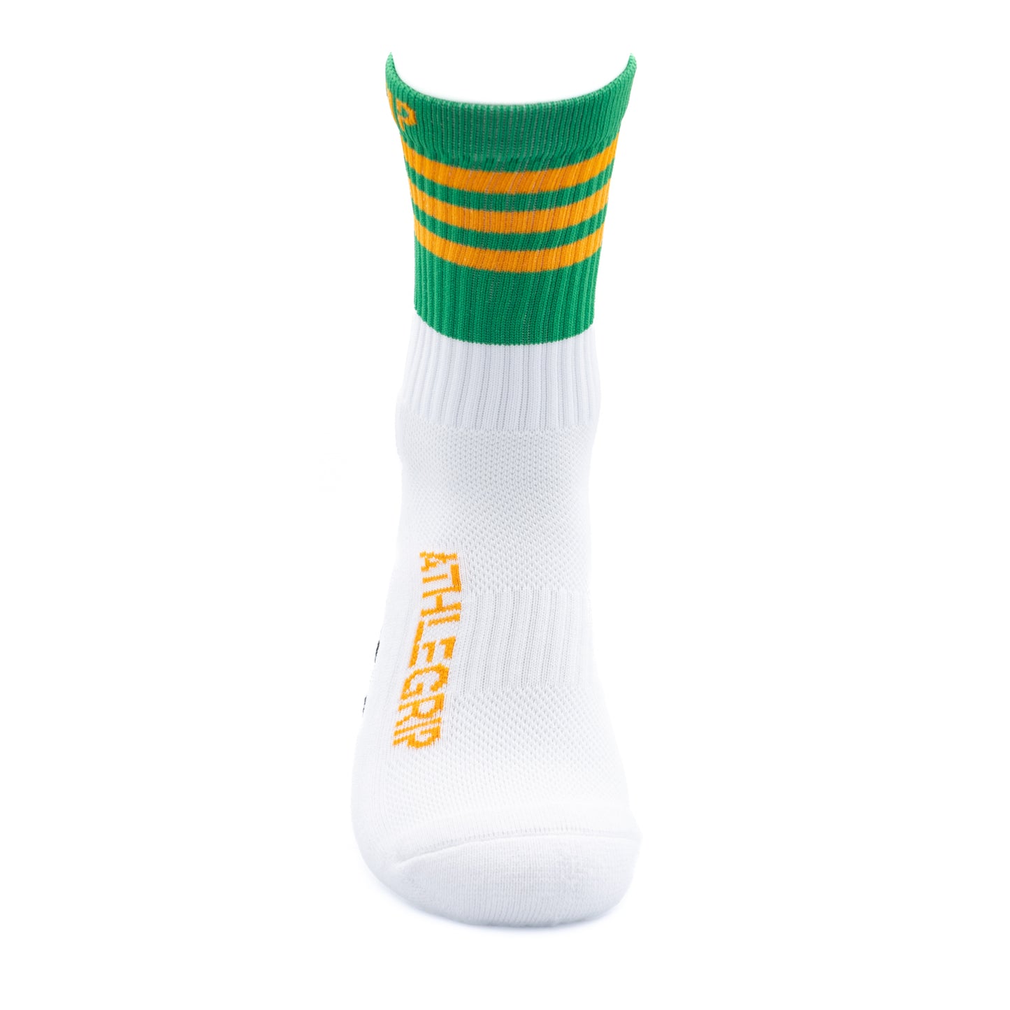 Green and Gold Grip Socks