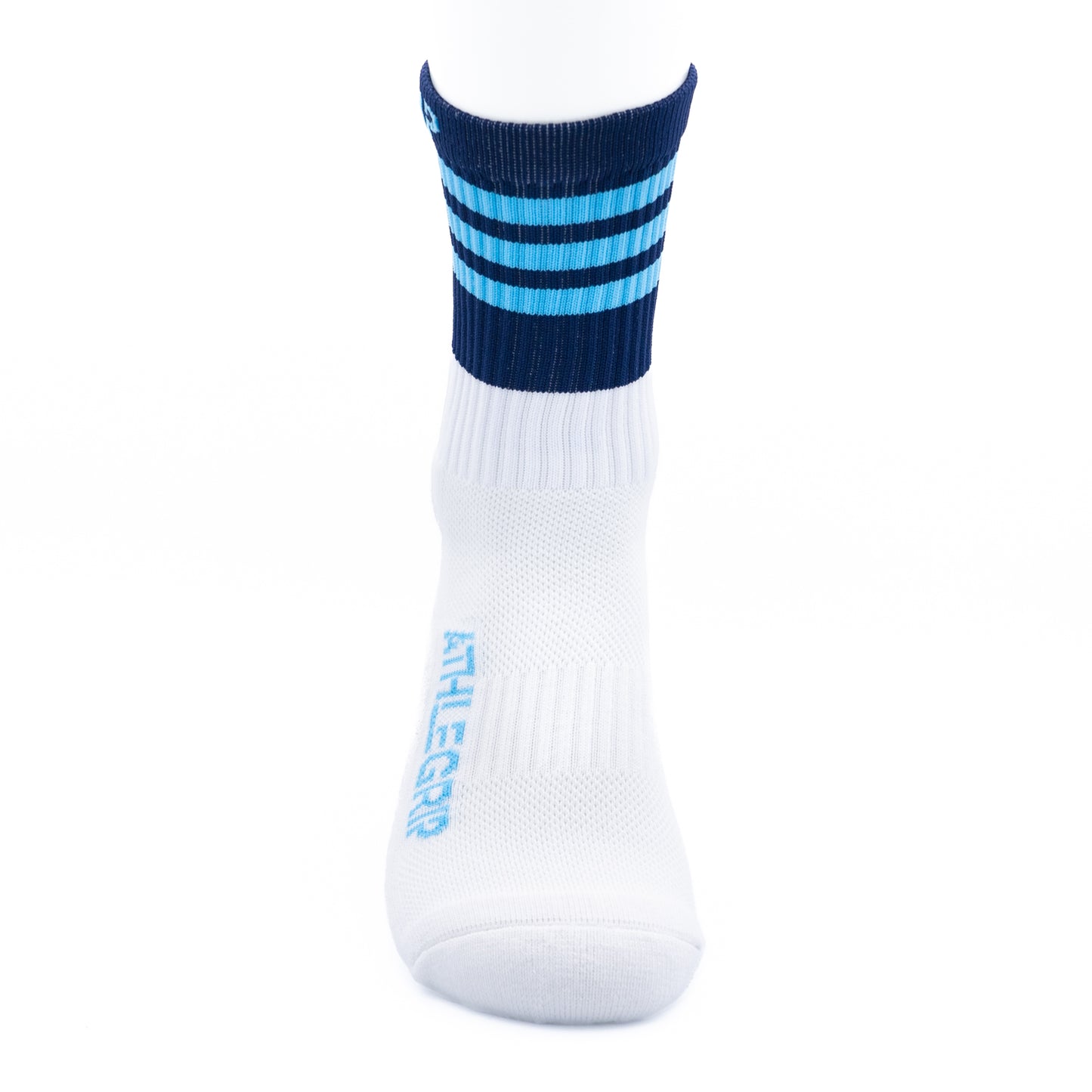 Sky Blue & Navy Grip Socks
